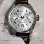 Perfect Replica IWC Big Pilot 46mm Watch Stainless Steel Silver Dial